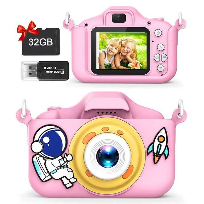 40MP HD Dual Lens Digital Cartoon Kids Camera Children's Mini Cameras Toys 2 Inch HD Screen For Boy Girl Christmas Birthday Gift - Shopsta EU