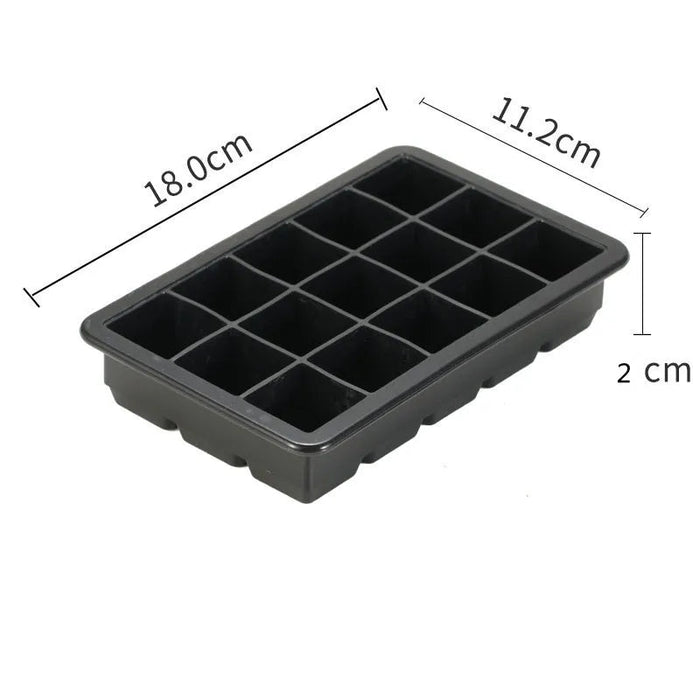 4/6/8/15 Grid Big Ice Tray Mold Giant Jumbo Large Food Grade Silicone Ice Cube Square Tray Mold DIY Ice Maker Ice Cube Tray - Shopsta EU