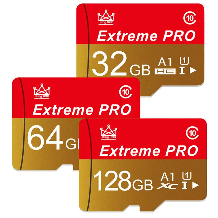 Extreme Pro - High-Speed Mini SD Card with V10 TF Card - Sizes up to 256GB - Ideal Flash Card for Phone, Camera, Drone Usage